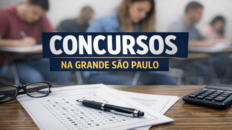Concursos na Grande São Paulo oferecem salários de até R$ 10 mil