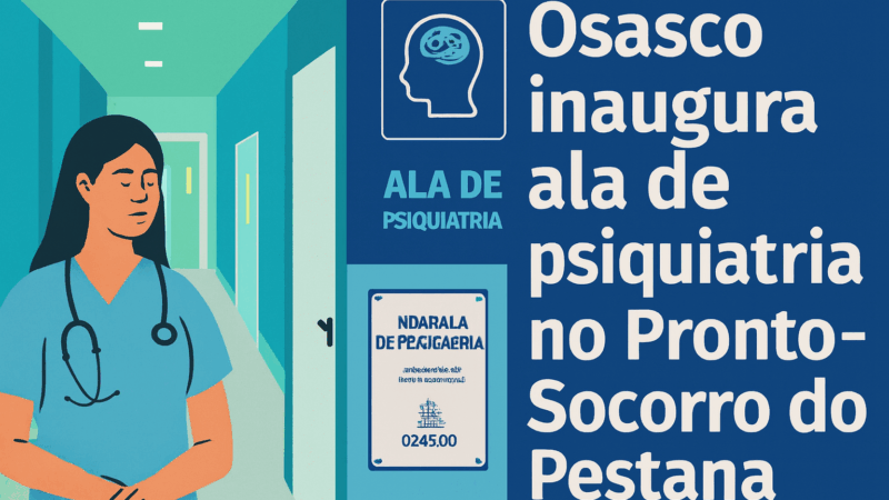 Prefeitura entrega nova ala de psiquiatria no Pronto-Socorro do Pestana