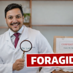 Foto com tarja verme