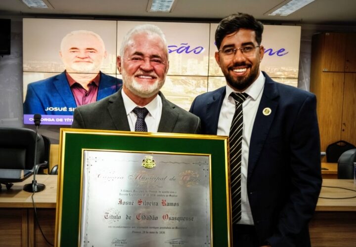 Josué Ramos é o mais novo Cidadão Osasquense