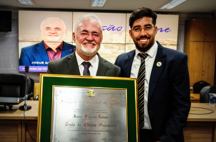 Josué Ramos é o mais novo Cidadão Osasquense