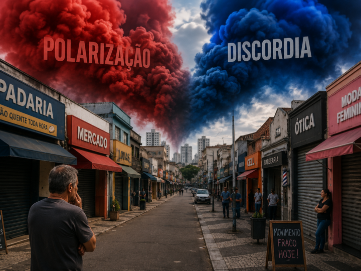 Quando o debate local é substituído pela guerra ideológica, quem paga a conta é a população que trabalha e produz.”