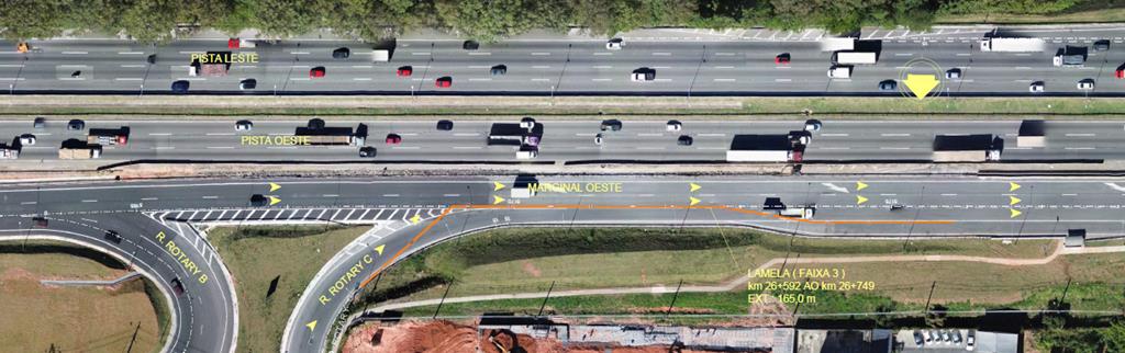 Semurb realiza obras de concretagem na saída para a Rodovia Castello Branco em Barueri