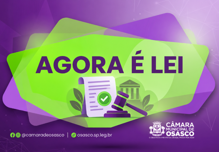 Executivo sanciona duas leis de iniciativa parlamentar em Osasco