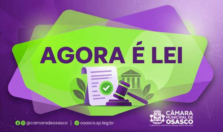 Executivo sanciona duas leis de iniciativa parlamentar em Osasco