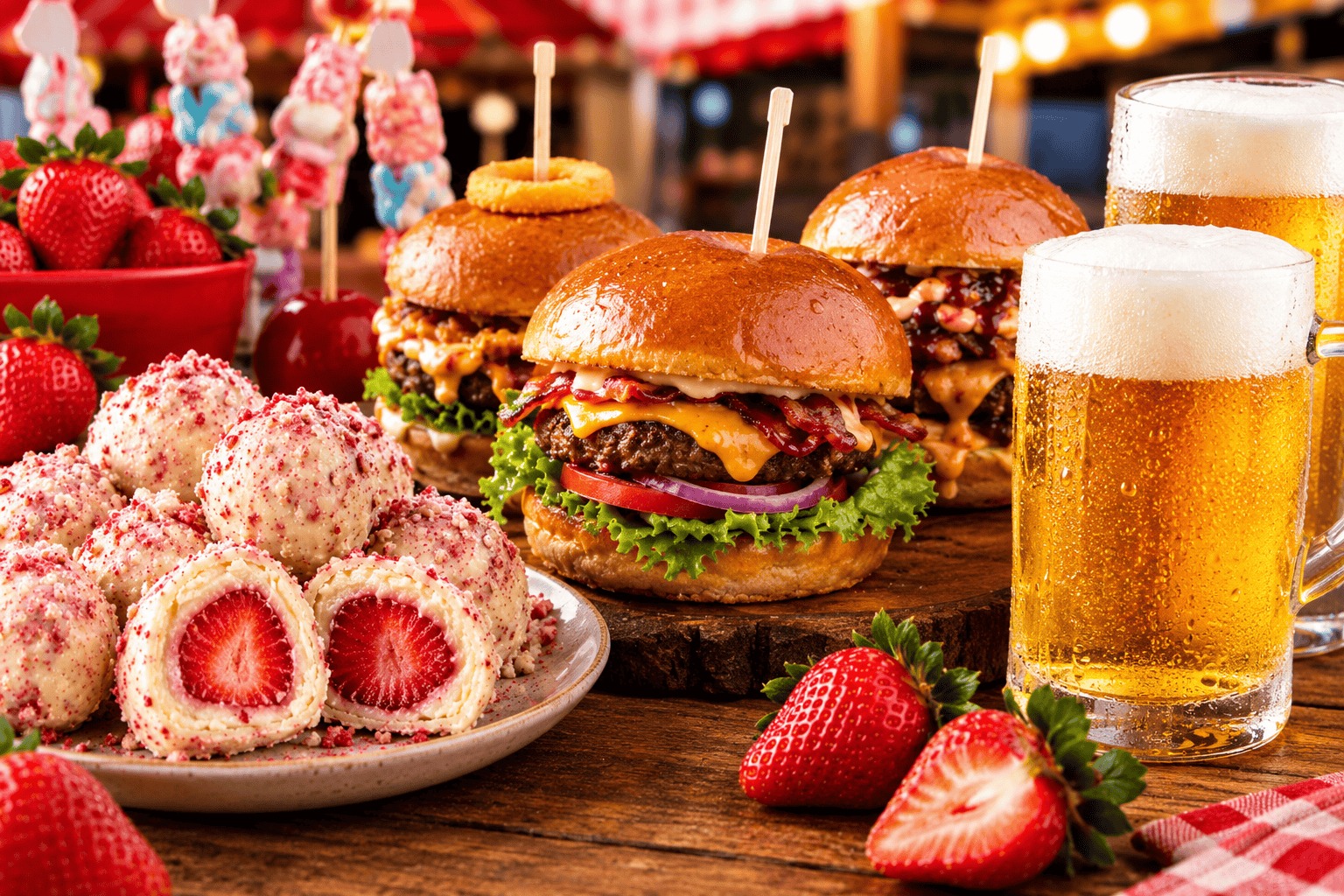 Festa do Morango, Burguer & Chopp chega ao Aricanduva com gastronomia, música ao vivo de 17 a 20 de setembro