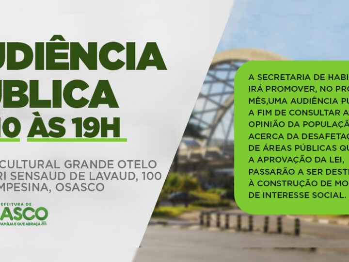 Prefeitura de Osasco avança em projeto para viabilizar mais de 800 moradias populares pelo Minha Casa, Minha Vida