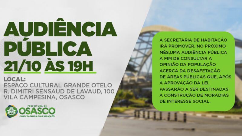 Prefeitura de Osasco avança em projeto para viabilizar mais de 800 moradias populares pelo Minha Casa, Minha Vida