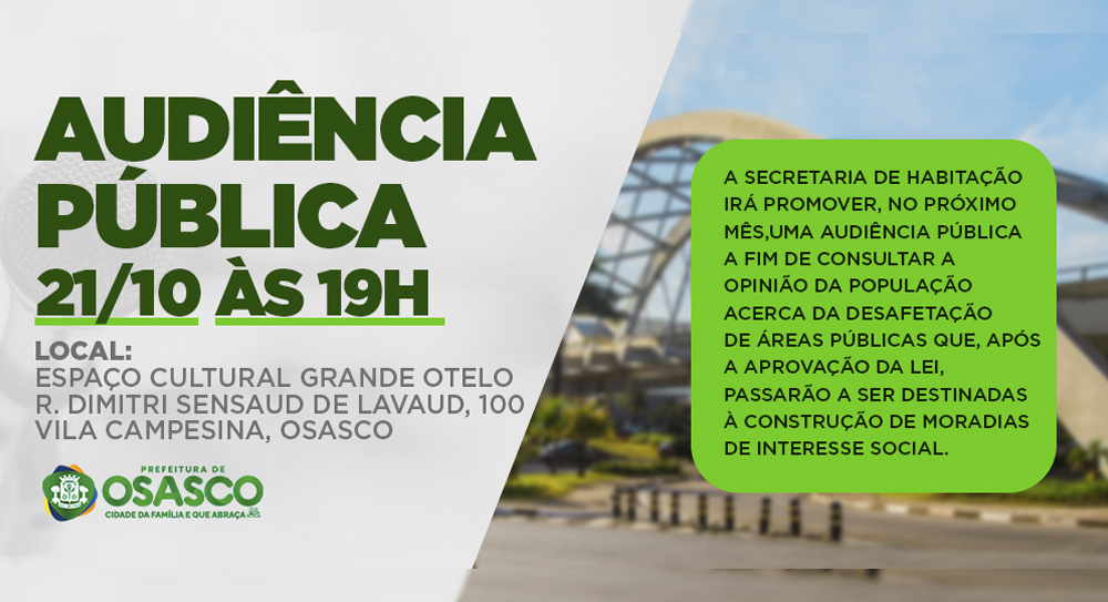 Prefeitura de Osasco avança em projeto para viabilizar mais de 800 moradias populares pelo Minha Casa, Minha Vida
