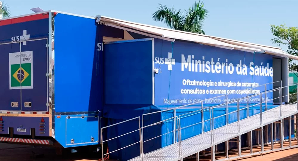Carreta da Oftalmologia chega a Osasco para realizar consultas, exames e cirurgias de catarata